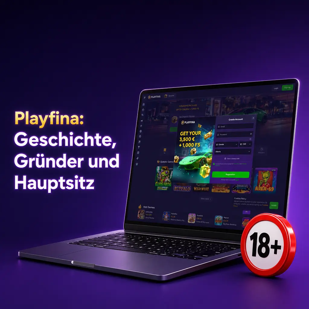Playfina: Gegründet 2023 in Curaçao, Hauptsitz mit Glücksspiellizenz, erfahrener Betreiber im iGaming-Bereich.